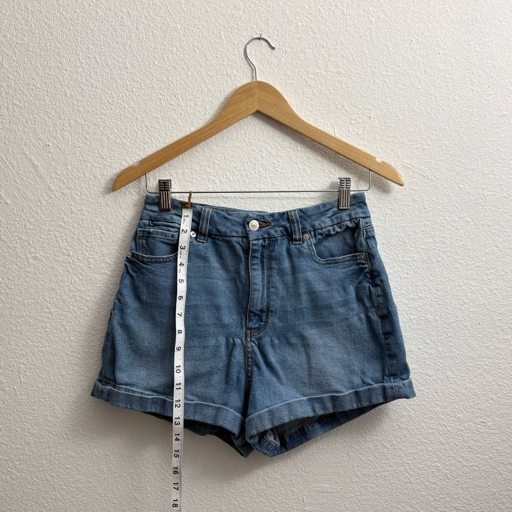American Eagle AE Curvy Mom Shorts High Rise Stretch Denim size 8 - Picture 7 of 13
